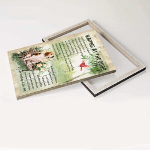 Christian Home Decor Gift: Jesus Portrait Poster with Beagle and Cardinal - Waiting at the Door 3