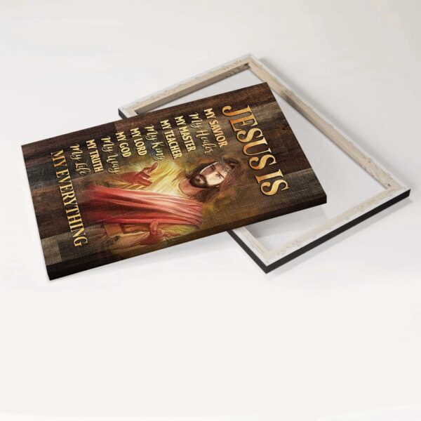 Beautiful Jesus Portrait Poster – Home Decor Gift for Christian – Savior Healer Everything