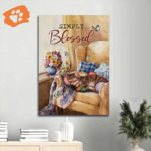 Jesus Portrait Poster Home Decor Gift - Beautiful Room Cat Flower Drawing - Christian Gift