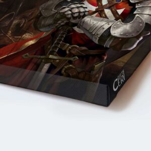 Beautiful Jesus Portrait Poster: Warrior Painting Cross and Calls - Christian Home Decor Gift 1