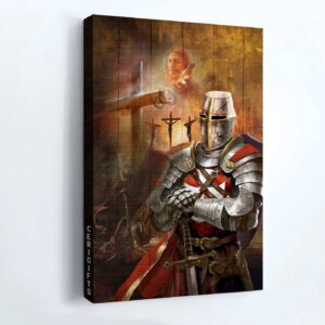 Beautiful Jesus Portrait Poster: Warrior Painting Cross and Calls - Christian Home Decor Gift 3