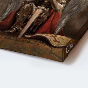 Jesus Portrait Poster Home Decor - Warrior of God Christian Gift with Beautiful Wings 3