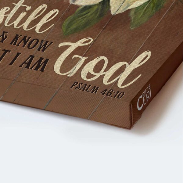 Christian Home Decor Gift: Jesus Portrait & Bee Still and Know Poster