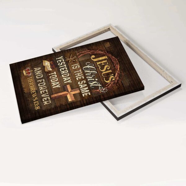 Jesus Portrait Poster – Bible Verse Home Decor Gift for Christian – Crown of Thorns – Jesus Christ Quote