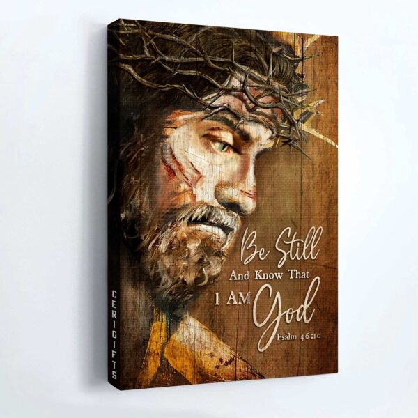 Christian Home Decor Gift: Jesus & Bible Verse Portrait Poster – Inspirational Religious Art