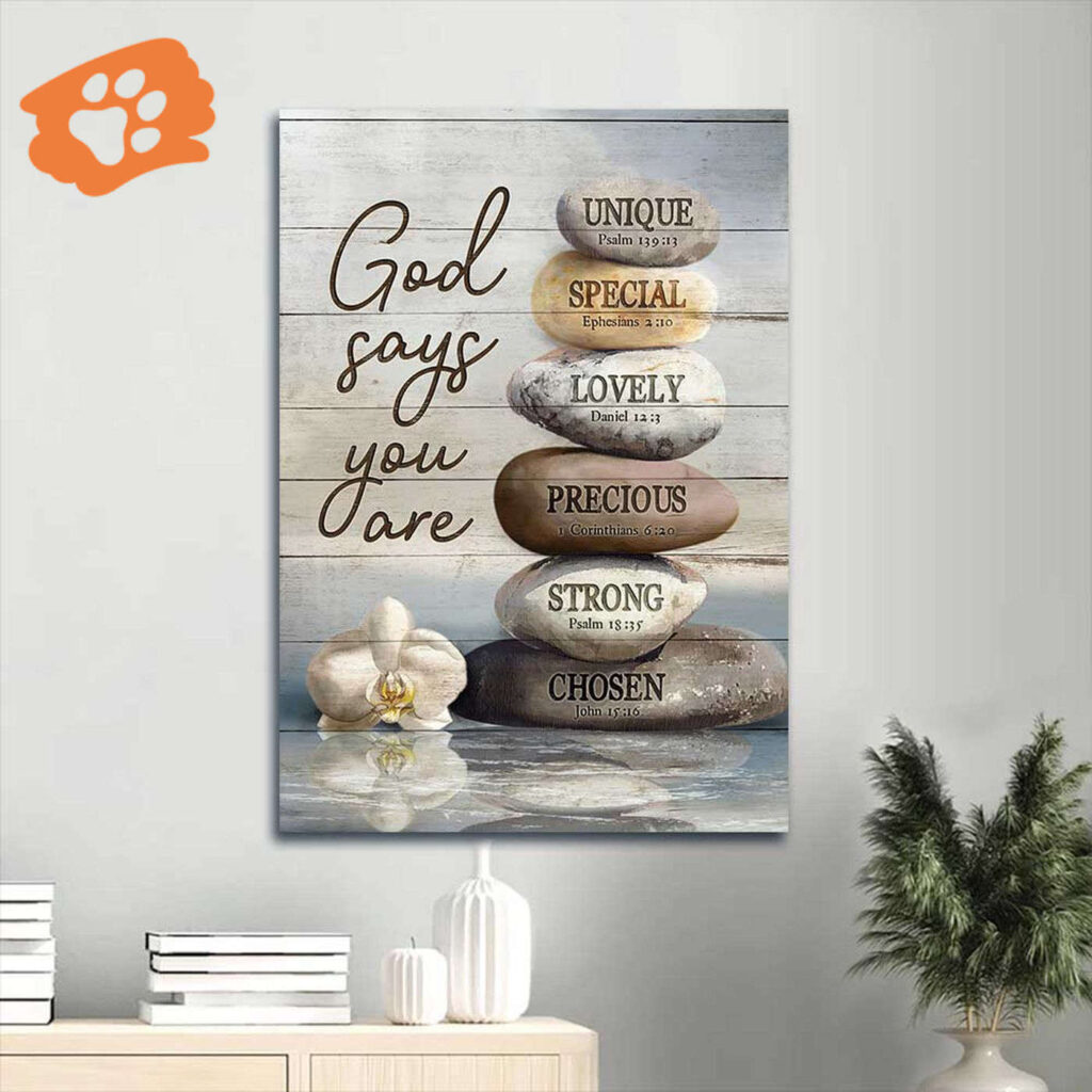 Jesus Portrait Poster: Bible Verses Zen Stone Painting Inspirational Art – Gift for Christian Home Decor Jesus Portrait Poster: Bible Verses Zen Stone Painting Inspirational Art – Gift for Christian Home Decor