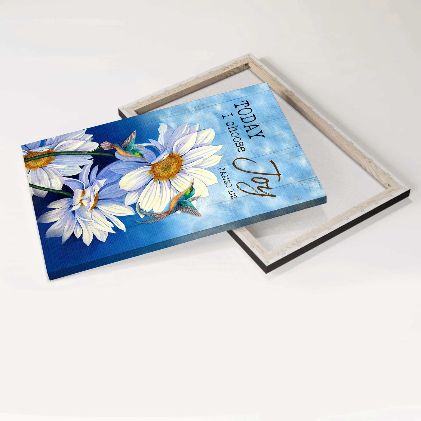 Colorful Jesus & Hummingbird Portrait Poster – Christian Home Decor Gift