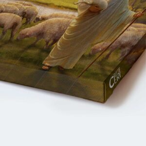 Jesus Lion and Lambs Portrait Poster Home Decor Gift for Christian 1