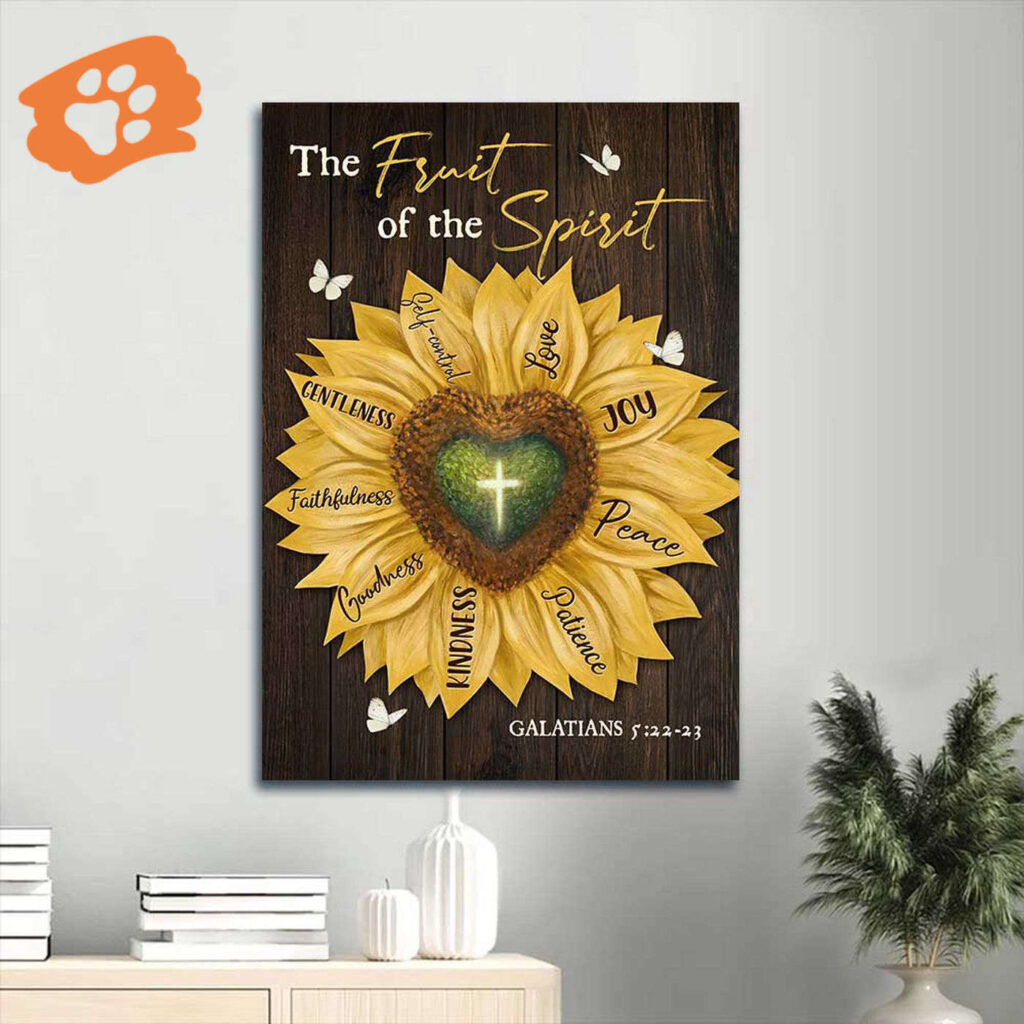 Jesus Portrait Poster Home Decor Gift – Cross Sunflower Heart Shape – Christian Gift – Fruit of the Spirit Decor Jesus Portrait Poster Home Decor Gift – Cross Sunflower Heart Shape – Christian Gift – Fruit of the Spirit Decor