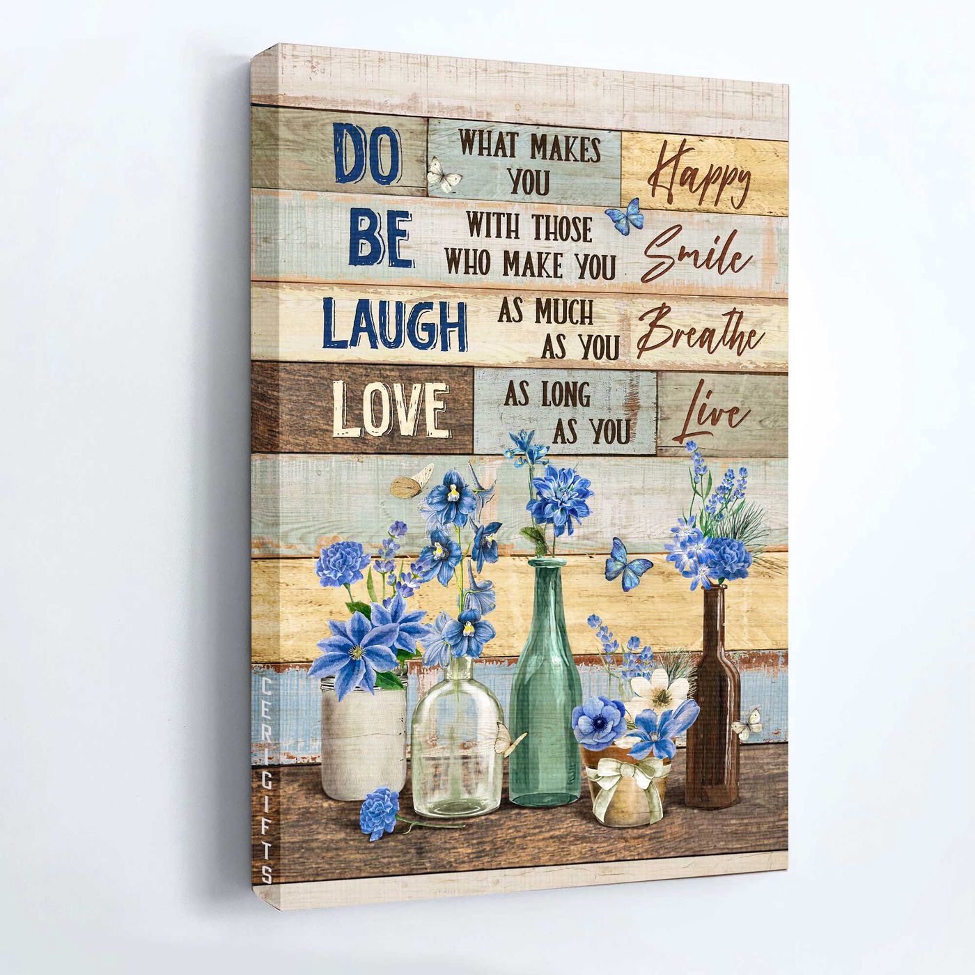 Christian Jesus Portrait Poster – Blue Flower Garden Home Decor Gift for Flower Lover Christian Jesus Portrait Poster – Blue Flower Garden Home Decor Gift for Flower Lover