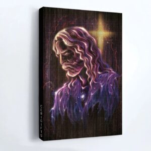 Jesus Portrait Poster - Christ the Redeemer Religious Art - Serenity Prayer - Inspirational Gift for Christian Home Decor 3