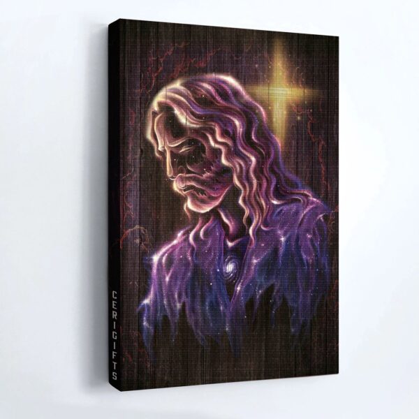 Jesus Portrait Poster – Christ the Redeemer Religious Art – Serenity Prayer – Inspirational Gift for Christian Home Decor