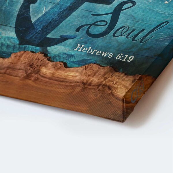 Jesus Anchor of My Soul Poster: Christian Wall Art Blue Ocean  Poster Home Decor Gift Decor Gift