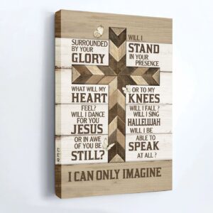 Jesus Portrait Poster Home Decor Gift - Classic Cross Pretty Butterfly Christian Gift - I Can Only Imagine 3