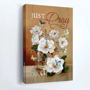Christian Home Decor Gift: Jesus Portrait Poster with Roses and Butterfly Drawing 1