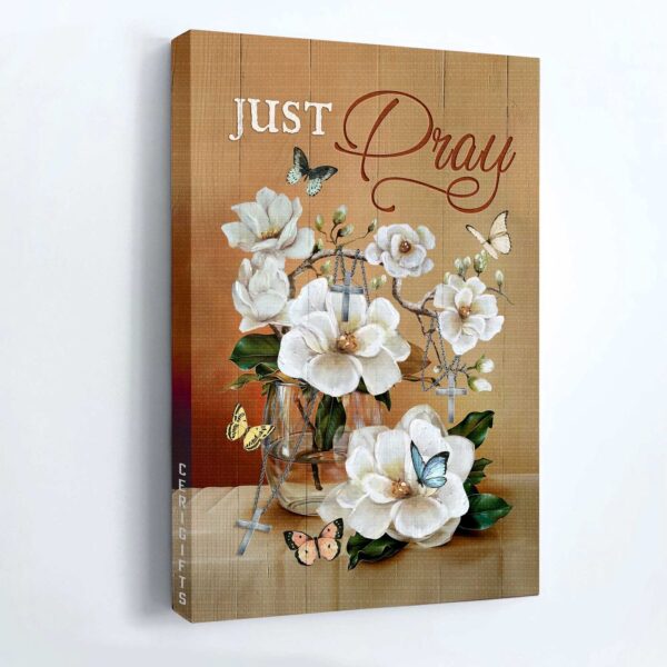 Christian Home Decor Gift: Jesus Portrait Poster with Roses and Butterfly Drawing