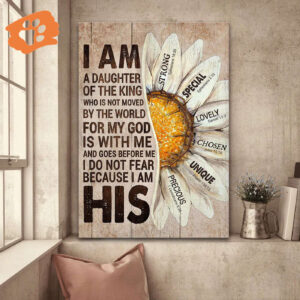 Jesus Portrait Poster Home Decor Gift - Daughter of the King Wall Art