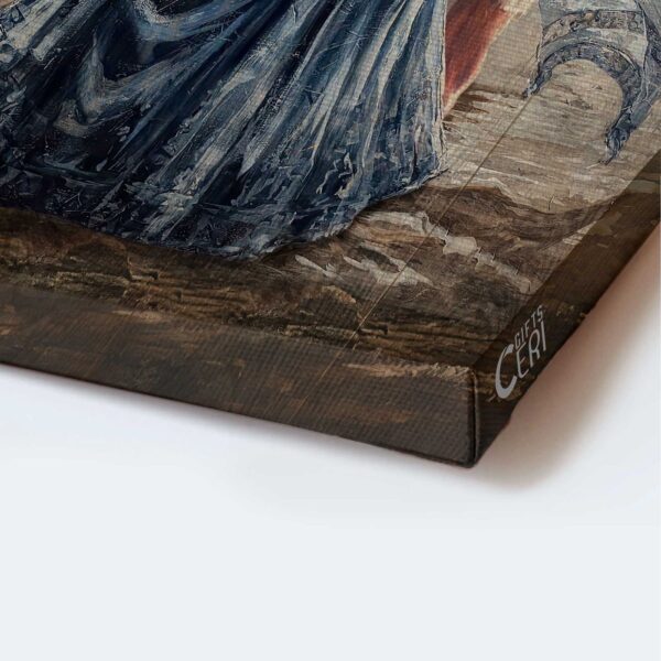 Jesus Portrait Poster Home Decor Gift – Christian Wall Art with Beautiful Girl Painting