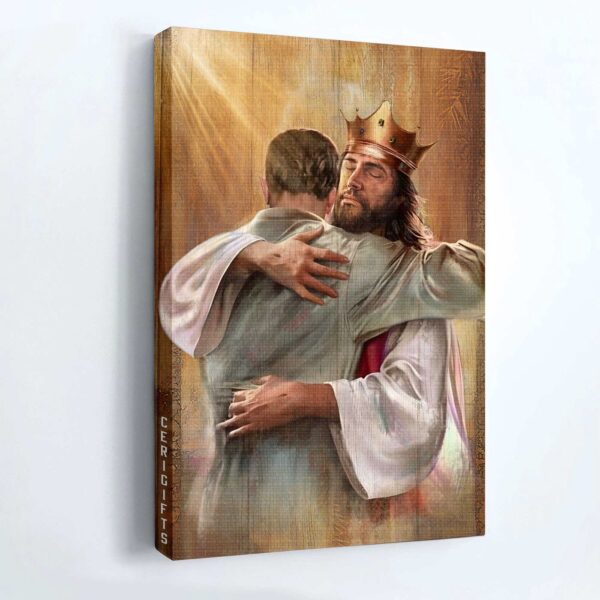 Jesus Portrait Poster Home Decor Gift – King of Heaven Christian Gift