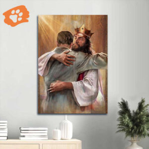 Jesus Portrait Poster Home Decor Gift - King of Heaven Christian Gift