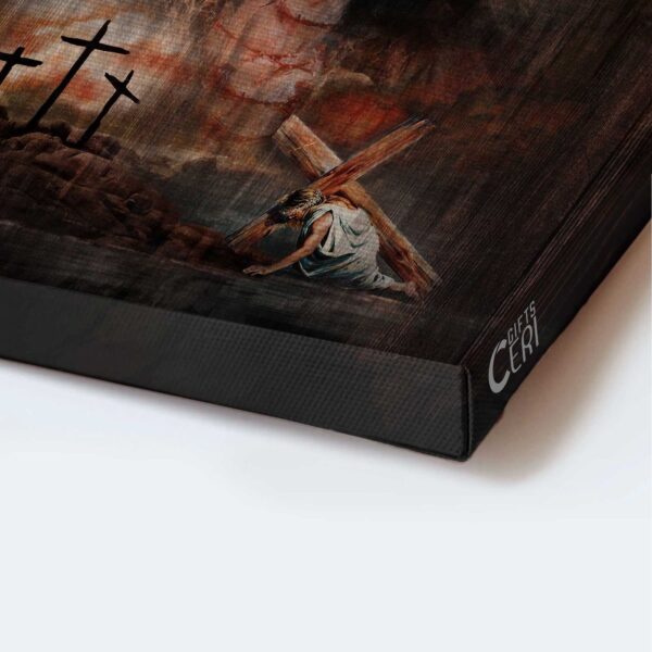 Life of Jesus Poster – Cross Crown of Thorns Home Decor Gift for Christians