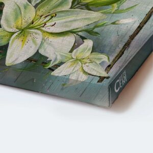 Jesus Portrait Poster Home Decor Gift - Christian Art with Lily Flower Hummingbird & Still life Painting - Be Still and Know God - Gift for Christians 1