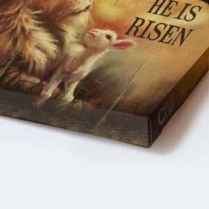 Jesus Portrait Poster: Lion of Judah Lamb of God Cross Sunset Painting - Christian Home Decor Gift 1