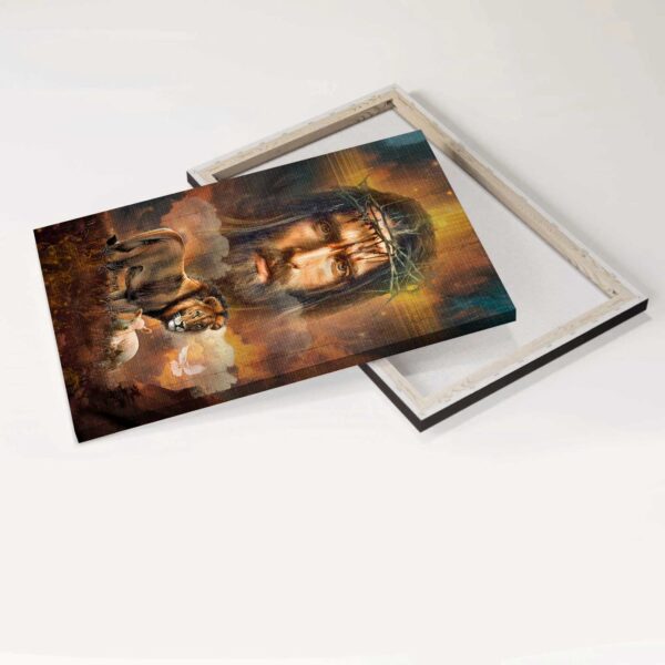 Christian Home Decor Gift: Jesus Lion of Judah Lamb of God Holy Spirit Dove Poster