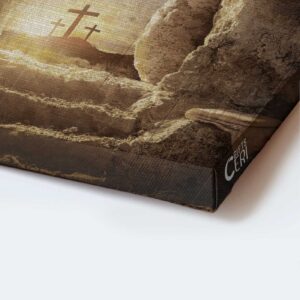 Jesus Lion of Judah Sunrise Portrait Poster - Christian Home Decor Gift - He is Risen Wall Art 1