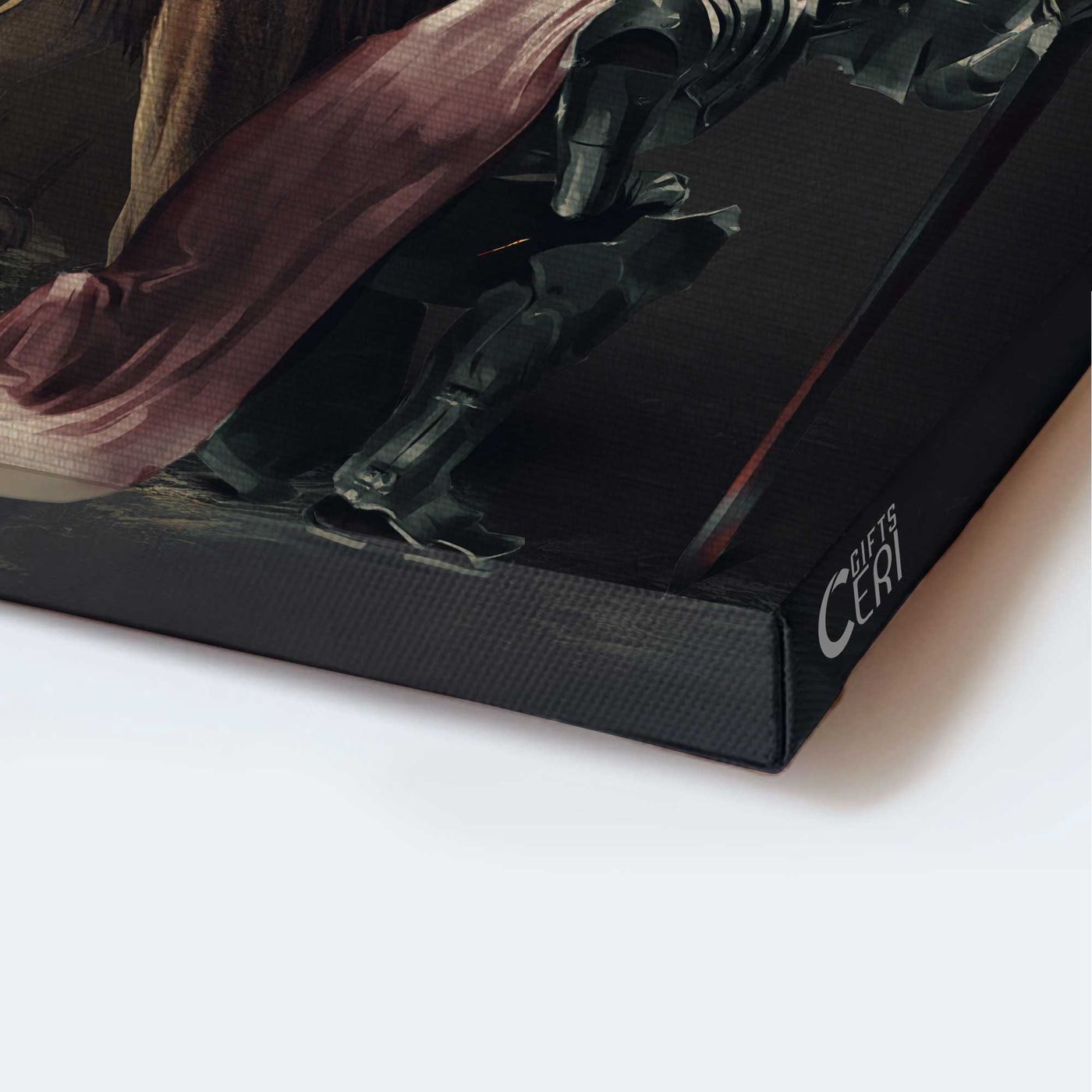 Jesus Lion of Judah Knight of God Warrior Portrait Poster Home Decor Gift for Christians