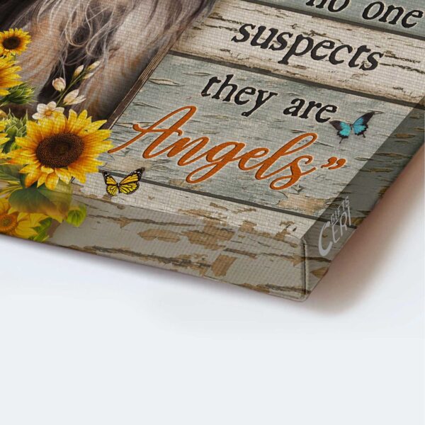 Christian Home Decor Gift: Jesus Portrait Poster with Yorkshire Terrier Sunflower Butterfly – And God Saidy