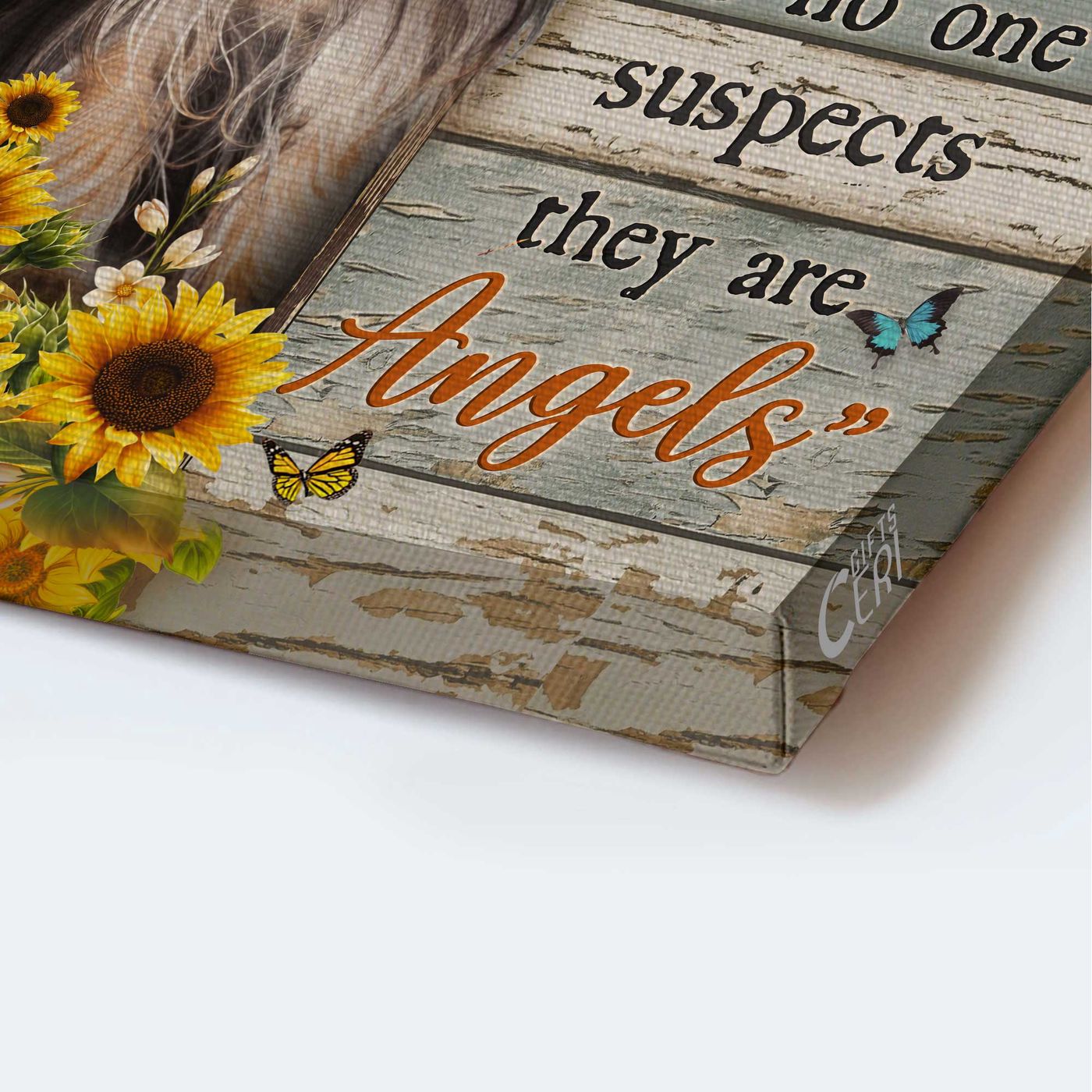 Christian Home Decor Gift: Jesus Portrait Poster with Yorkshire Terrier Sunflower Butterfly – And God Saidy Christian Home Decor Gift: Jesus Portrait Poster with Yorkshire Terrier Sunflower Butterfly – And God Saidy