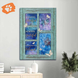 Christian Home Decor Gift: Jesus Portrait with Magic Dandelion & White Butterfly Poster