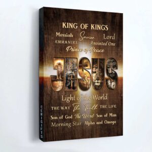 Names of Jesus Warrior Painting Poster - Christian Home Decor Gift Prints 1