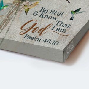 Religious Home Decor: Jesus Olive Tree Hummingbird Portrait Poster Gifts - Perfect Christian Gift 1