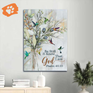 Religious Home Decor: Jesus Olive Tree Hummingbird Portrait Poster Gifts - Perfect Christian Gift