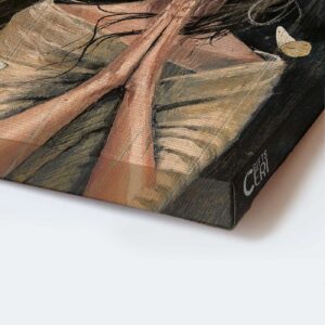 Christian Home Decor Gift: Jesus Portrait Poster - Praying Girl Beautiful Art Dark Background Christian Wall Art Prints 1