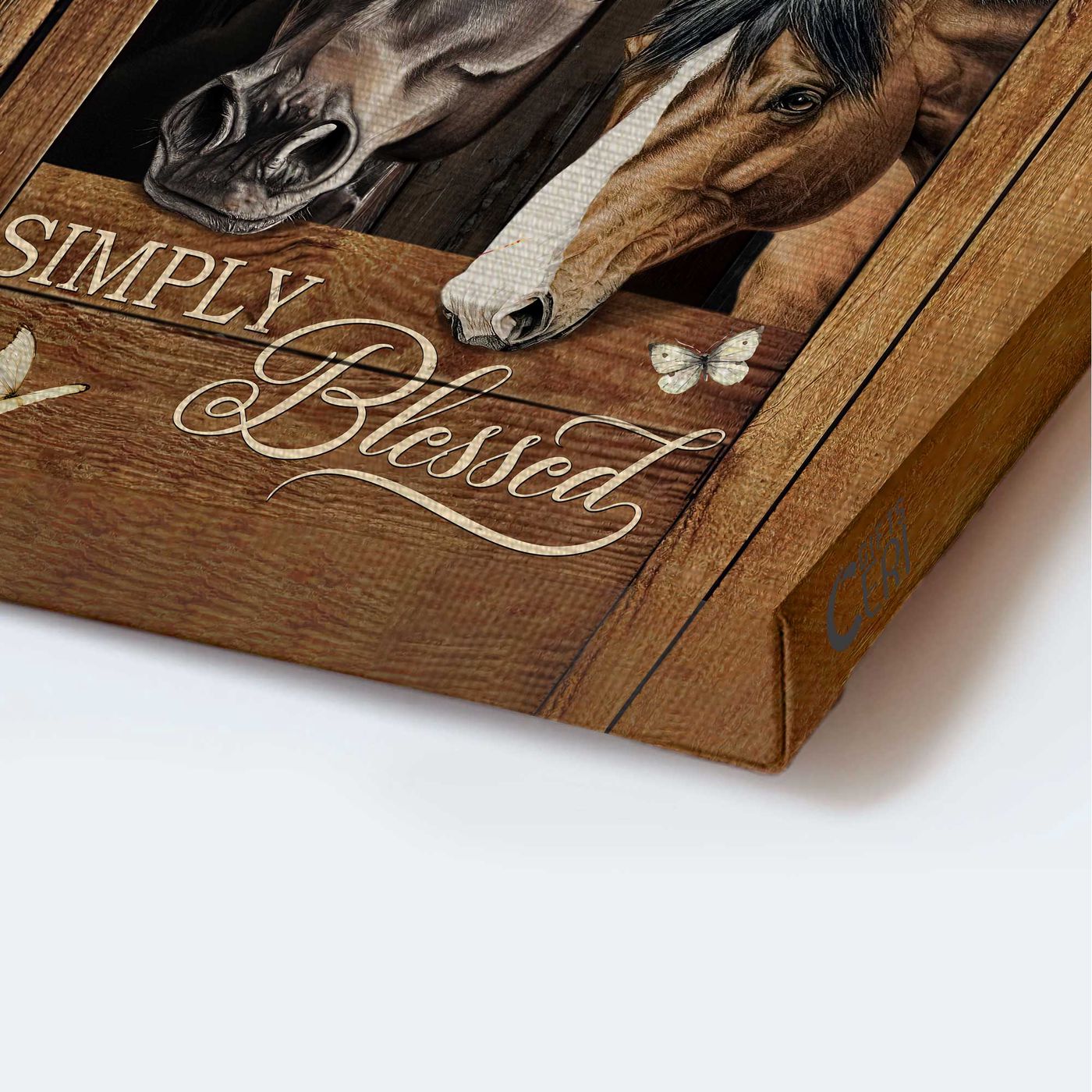 Christian Home Decor Gift: Jesus Portrait Poster with Quarter Horses and Butterfly – Wall Art Prints Christian Home Decor Gift: Jesus Portrait Poster with Quarter Horses and Butterfly – Wall Art Prints