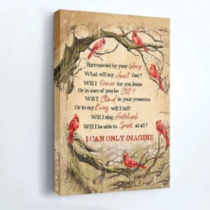 Christian Home Decor Gift: Jesus Portrait Poster with Red Cardinal and Oldest Tree - Wall Art for Rainy Day Inspiration 1