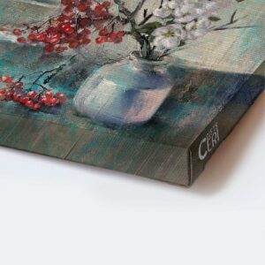 Christian Jesus Portrait Poster Home Decor Gift - Red Cardinals Cherry Blossoms Just Breathe - Wall Art Prints 1