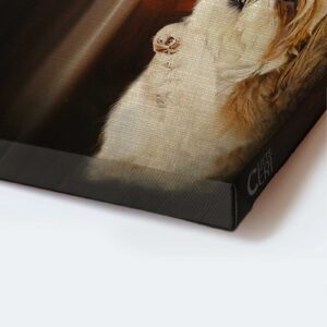 Jesus Portrait Poster: Shih Tzu Puppies & Christian Dog Lover Gift - Wall Art Prints 3
