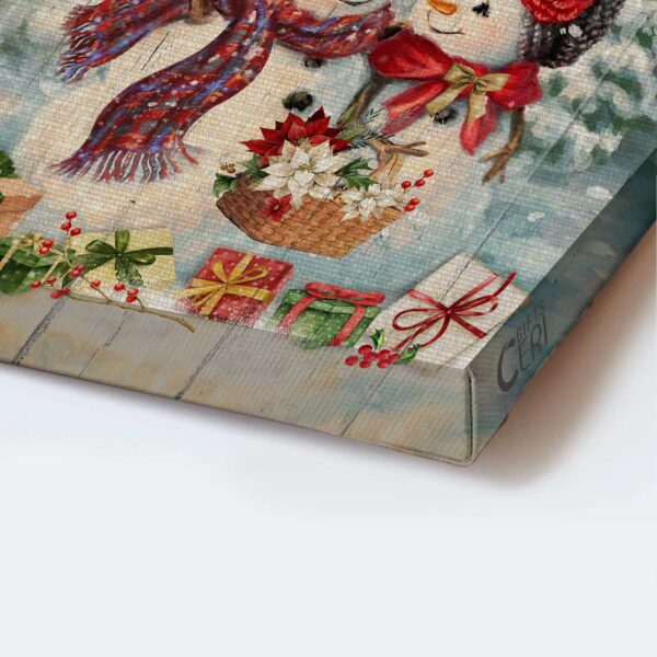 Jesus Portrait Poster: Snowman Winter Park Gift for Christian – God Gave Me You Wall Art