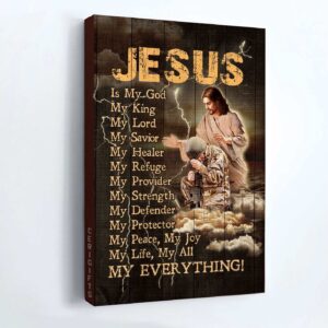 Jesus Portrait Poster Home Decor Gift - Soldier Thunder - Christian Wall Art 3