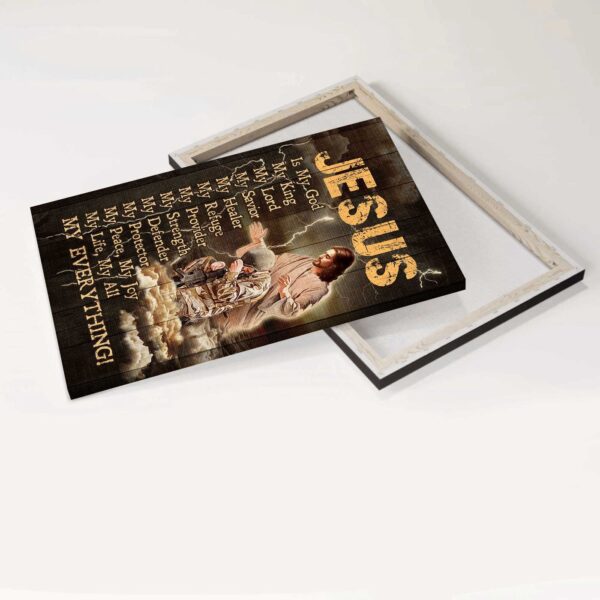 Jesus Portrait Poster Home Decor Gift – Soldier Thunder – Christian Wall Art