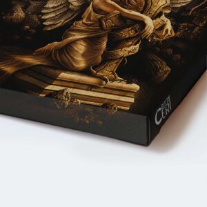 Stunning Jesus Portrait Poster with Angel Wings & Cross - Perfect Christian Home Decor Gift 1