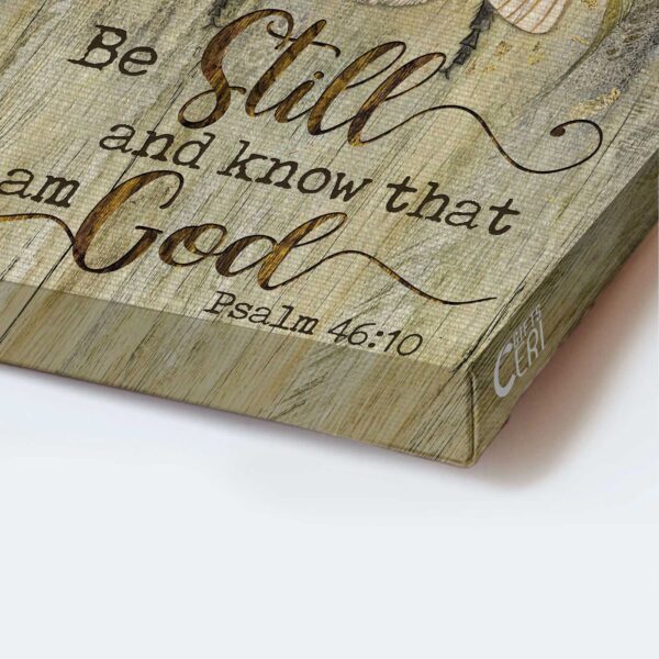 Christian Home Decor Gift: Jesus Portrait & Be Still And Know God Poster