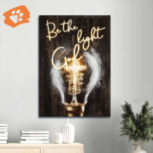 Stunning Jesus Portrait Poster - Gift for Christian Home Decor - Be the Light God Painting
