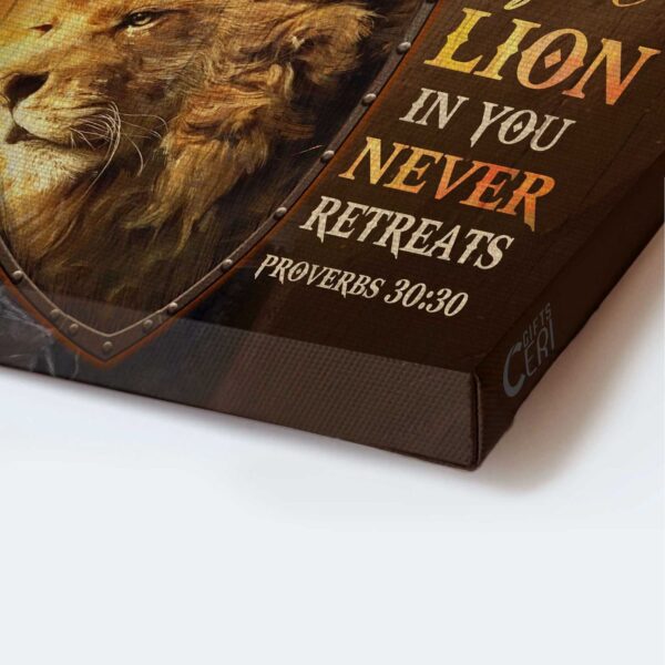 Jesus Portrait & Lion of Judah Warrior Poster – Christian Home Decor Gift