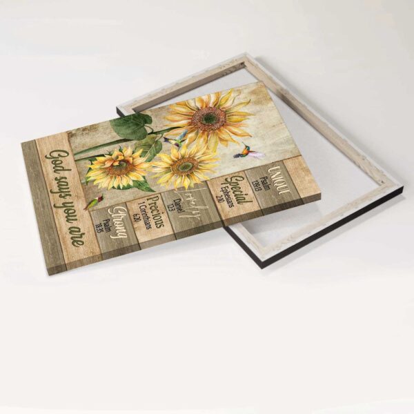 Unique Jesus and Sunflower Hummingbird Poster – Christian Home Decor Gift