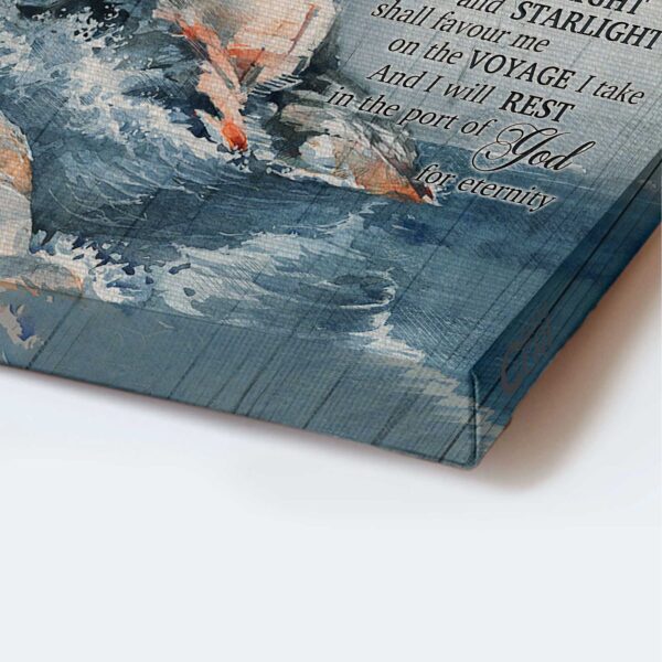 Christian Home Decor Gift: Jesus Portrait & Lighthouses Poster – The Sailor s Psalm The Lord Is My Pilot